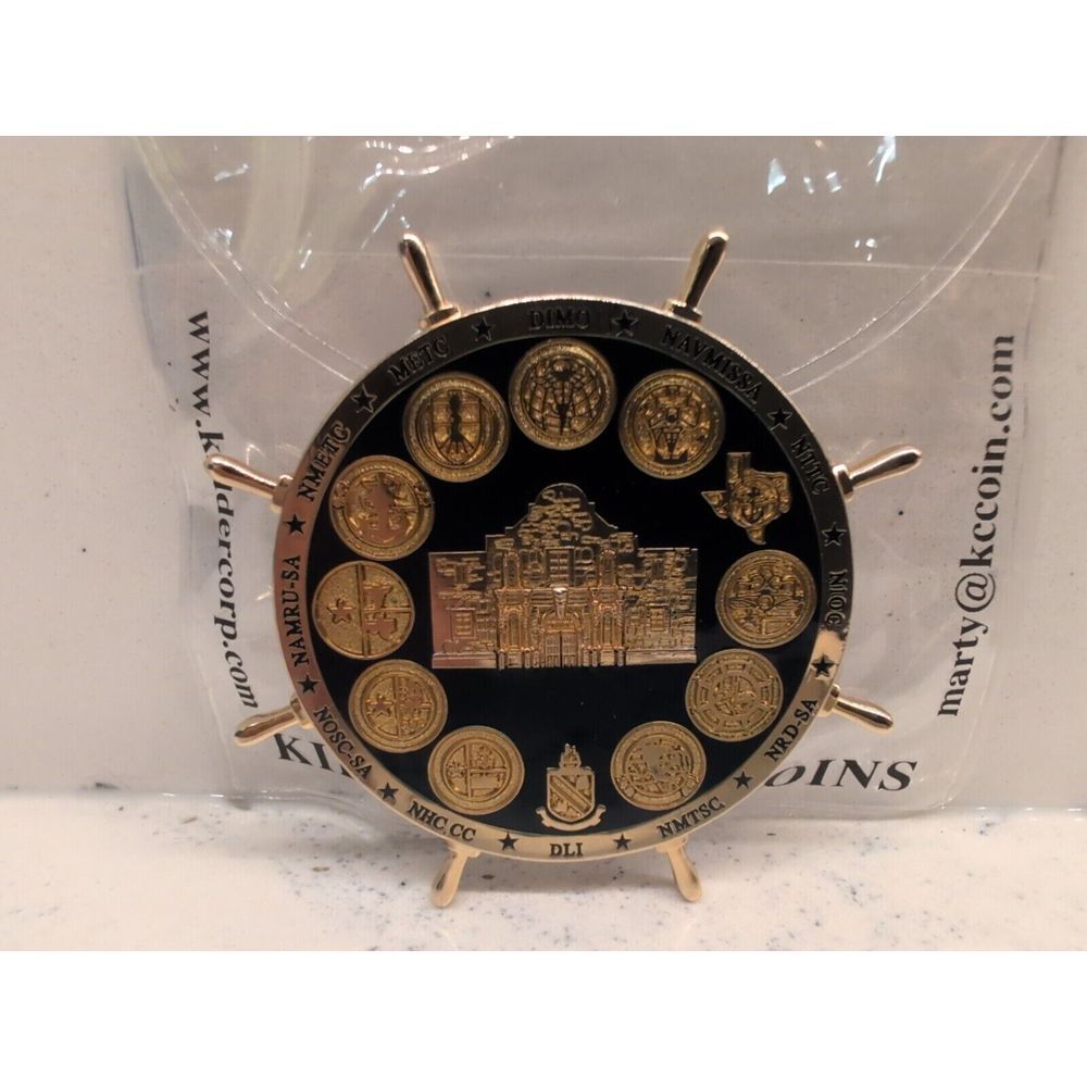 US Navy Challenge Coin 238th Anniversary Ball Ships Wheel - Picture 9 of 11